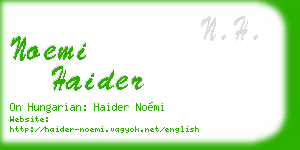 noemi haider business card